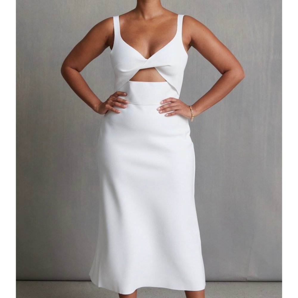FOREVER YOUNG MIDI DRESS IVORY  - Bec + Bridge